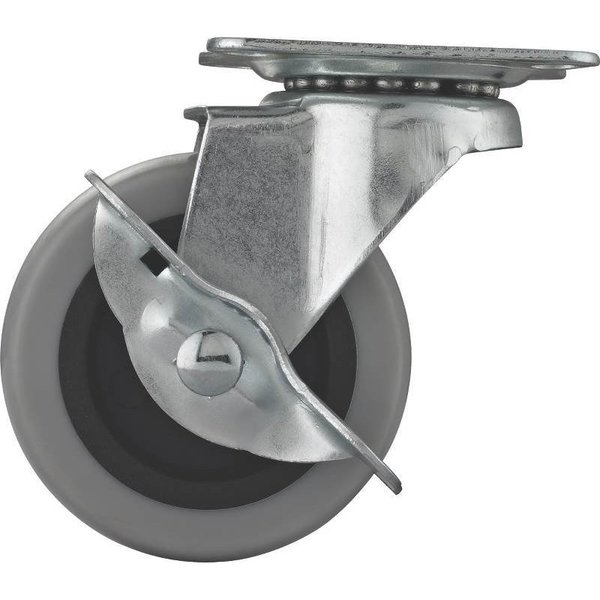 Prosource 2In Tpr Swivel Caster W/Brake JC-N05-G